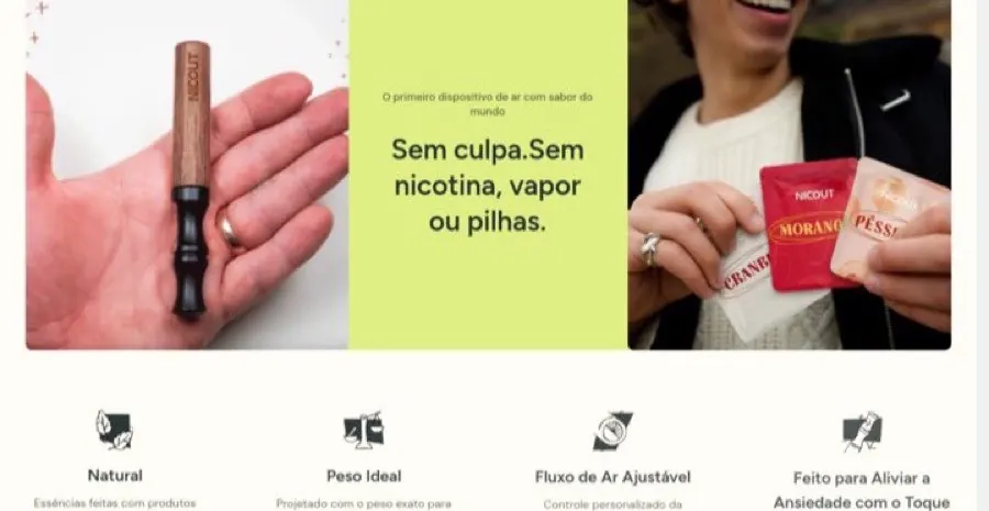 Nicout, loja Shopify de bem-estar